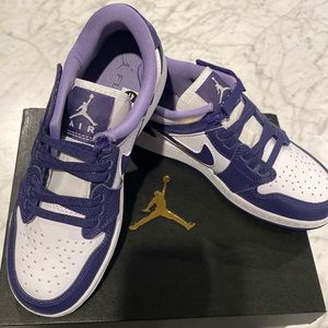 AIR JORDAN 1 LOW FLYEASE (GS) 💜🏀